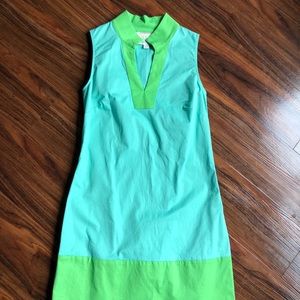 Aqua and Lime Sail to Sable Shift Dress Size XS